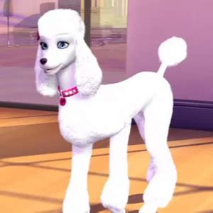 barbie white dog